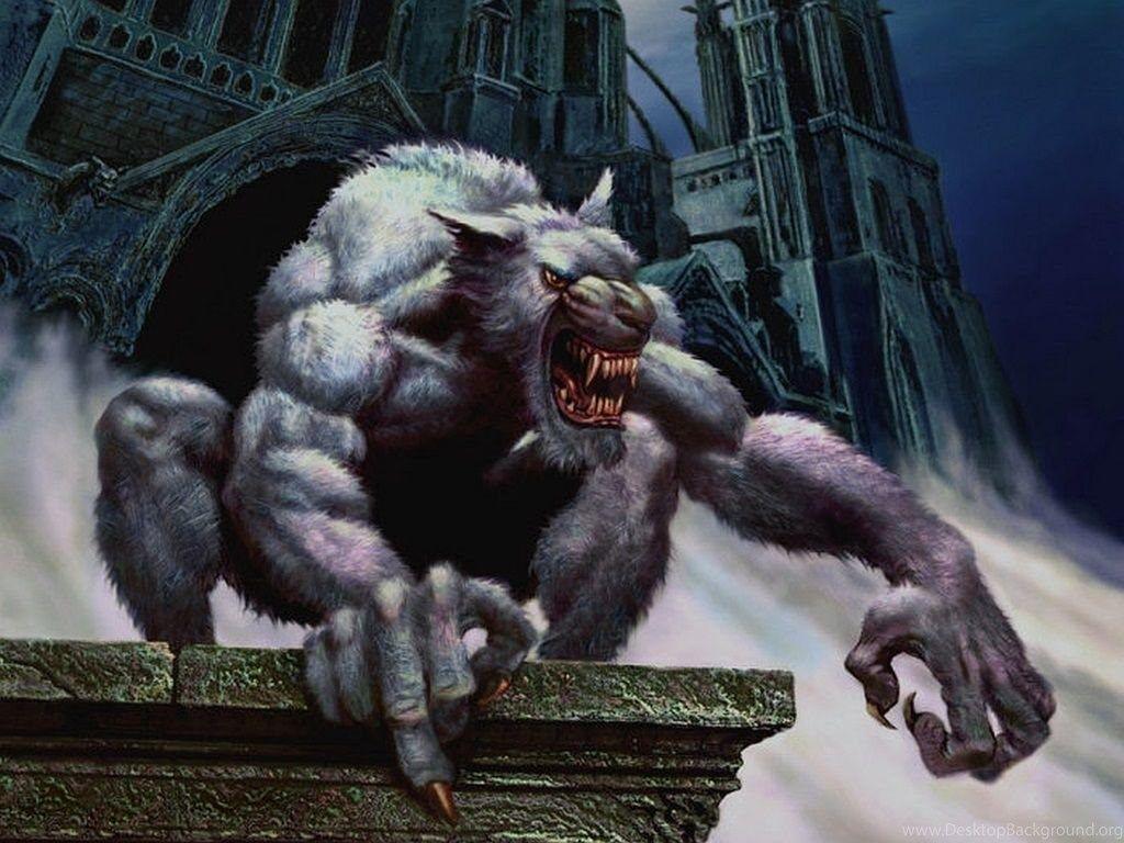 1024x768 Scary Werewolf Wallpaper For Desk Pelfind Desktop Background