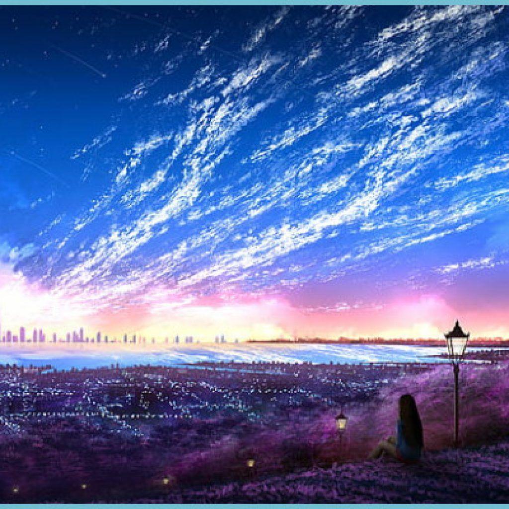 1024x1024 Sunset Art Wallpaper wallpaper art