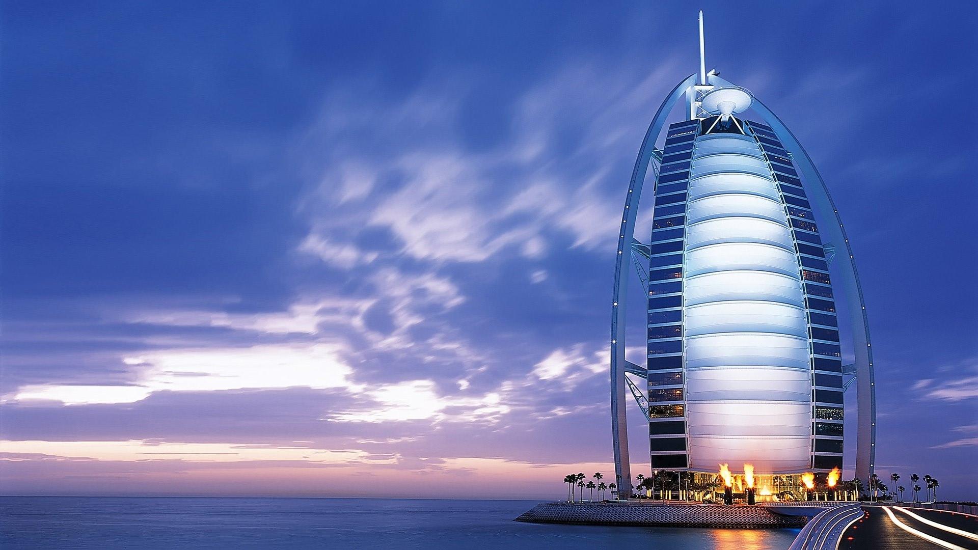 1920x1080 burj al arab jumeirah dubai skyline wallpaper. Desktop Background