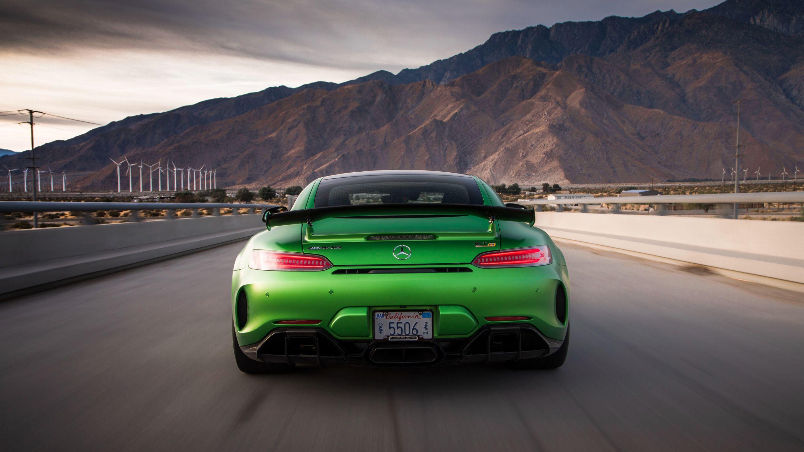 2560x1440 Download 2560x1440 Wallpaper Mercedes Amg Gt R, Rear, On Road, Dual Wide, Widescreen 16: Widescreen, 2560x1440 HD Image, Background, 1923