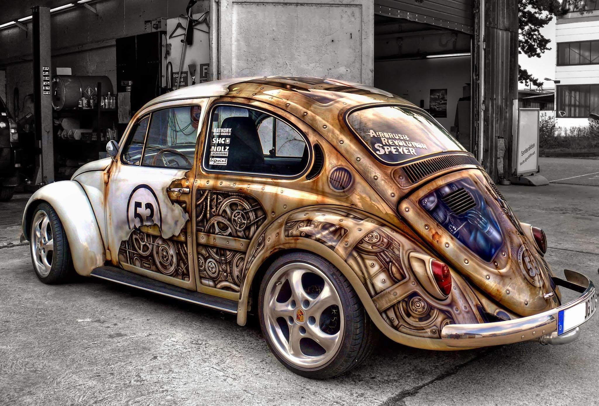 2048x1390 car, Gears, Old Car, Steampunk Wallpaper HD / Desktop and Mobile Background