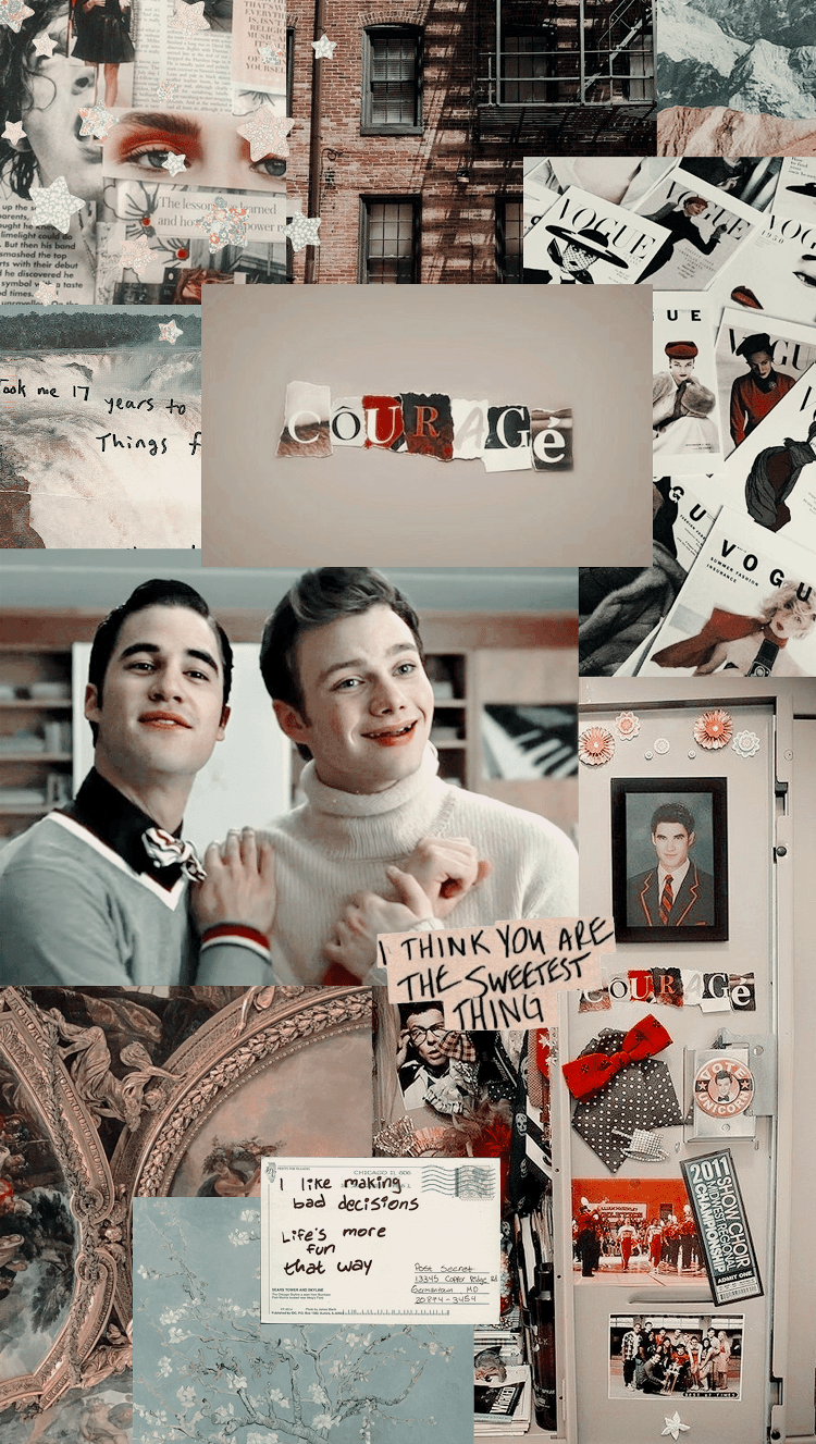 750x1327 Klaine lockscreen wallpaper Glee. Glee, Klaine, Blaine and kurt