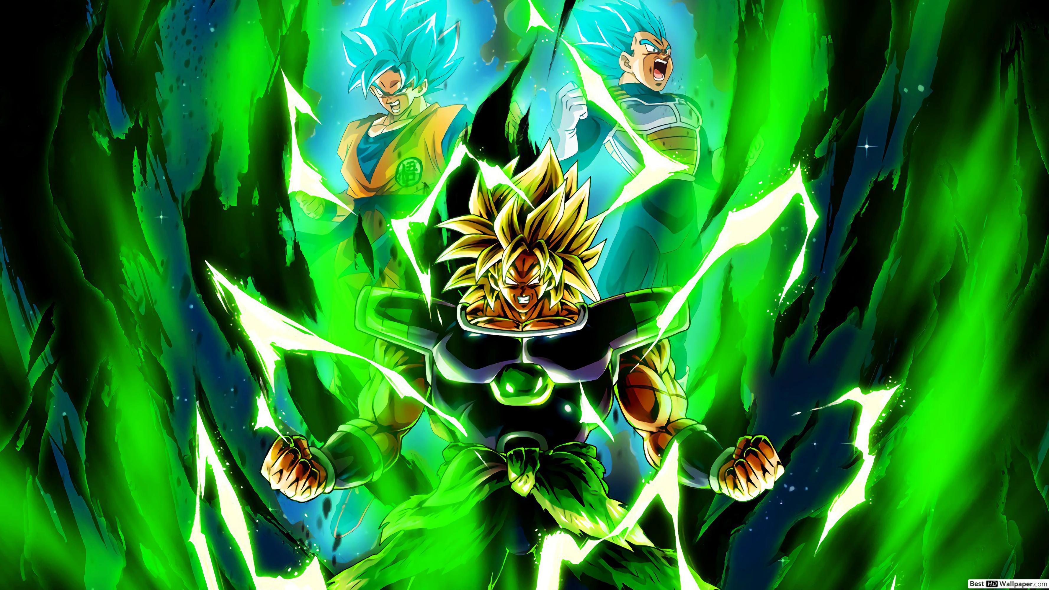 3554x1999 Dragon Ball Super Broly Movie, Goku & Vegeta 4K wallpaper download