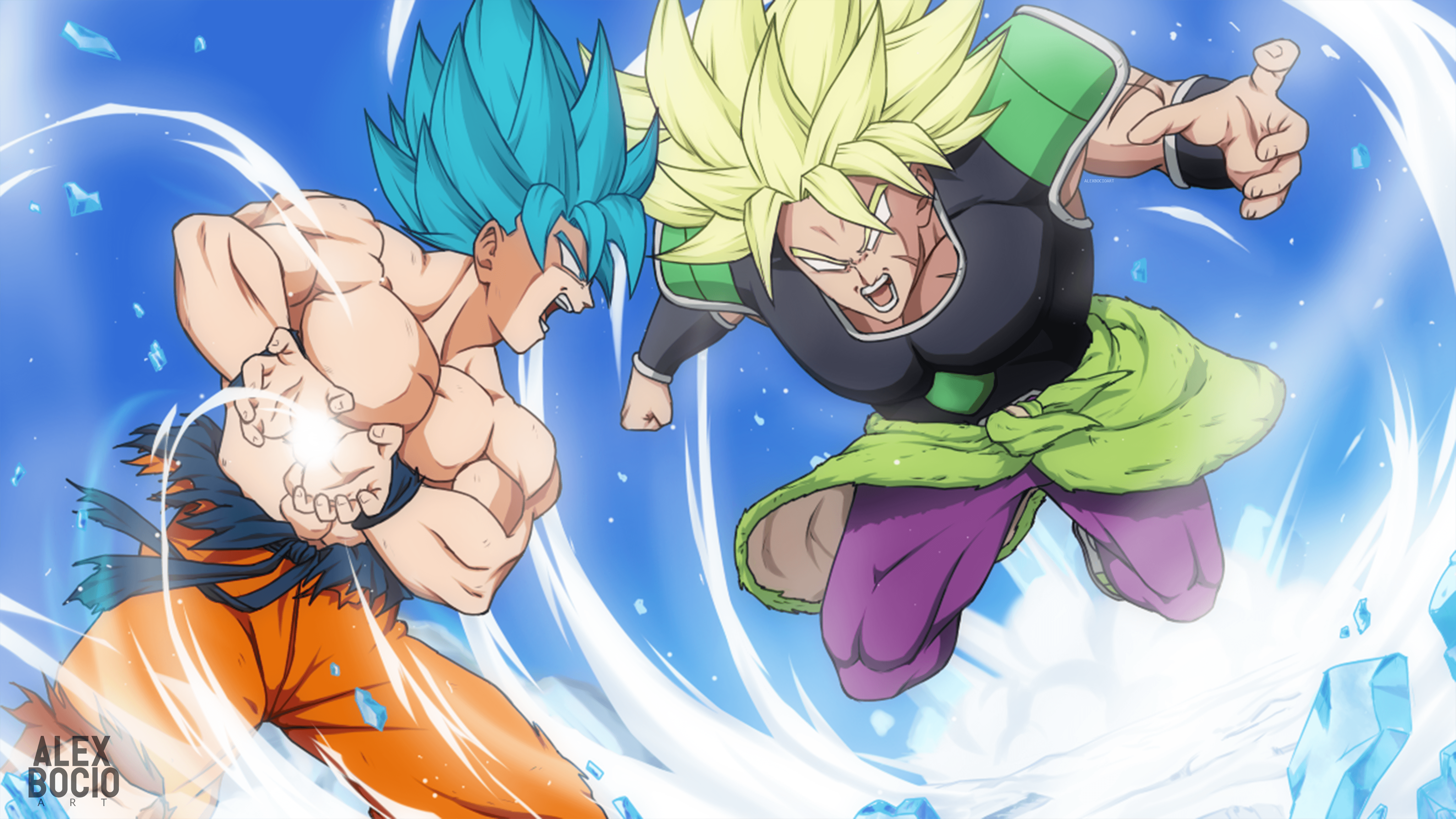 4845x2726 Broly Vs Goku Wallpaper