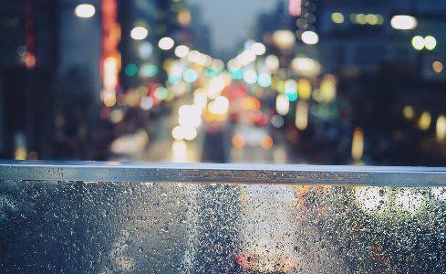 2560x1600 City Lights Over The Balcony Desktop Background Wallpaper