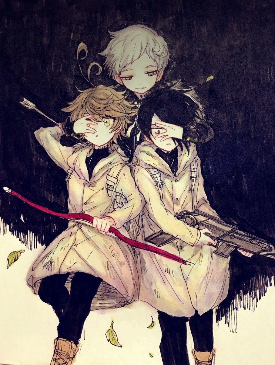 907x1200 Emma The Promised Neverland Wallpaper