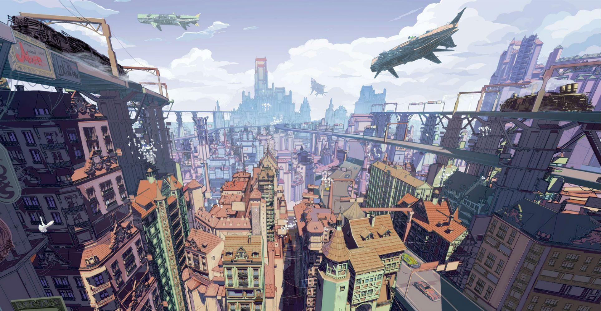 Anime City Scenery Wallpapers - Top Free Anime City Scenery Backgrounds