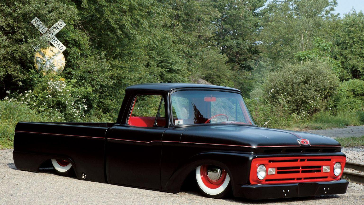 1536x864 Free download 1963 Ford F100 Pickup Truck Custom Lowered Suspension Ford GT Car [1600x1200] for your Desktop, Mobile & Tablet. Explore Dropped Truck Wallpaper. Semi Truck Wallpaper, Custom Truck