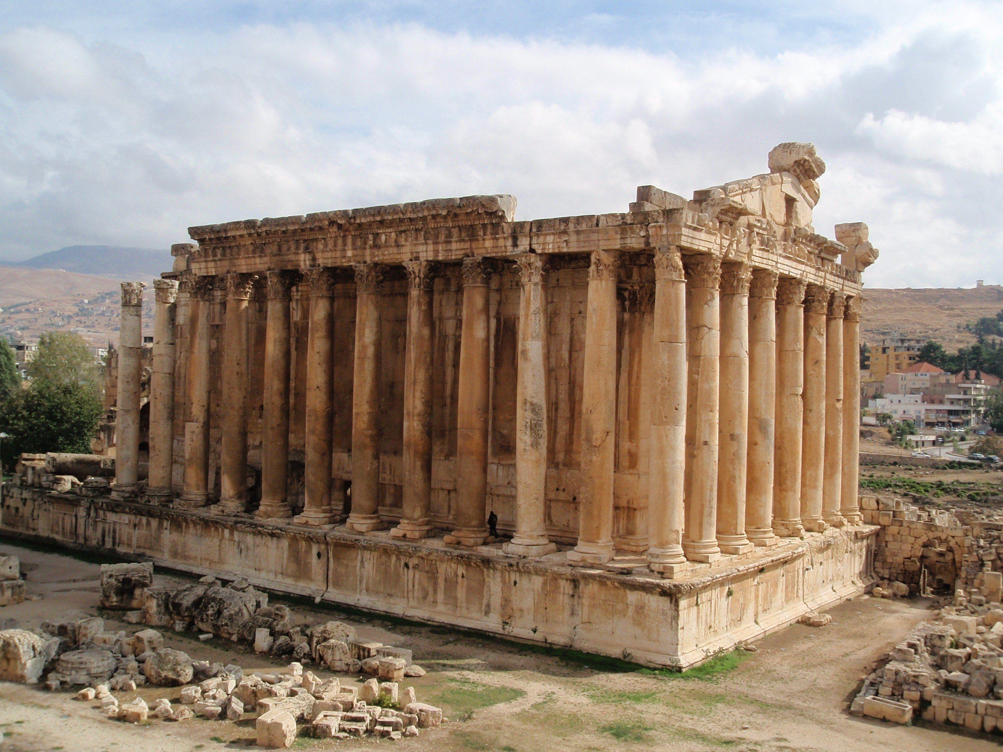3264x2448 ruin baalbek lebanon pillar architecture wallpaper