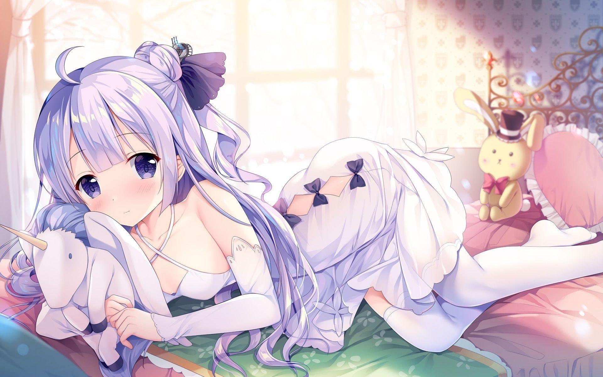 1920x1200 Desktop Wallpaper Unicorn, Azur Lane, Beautiful Anime Girl, HD Image, Picture, Background, 671d0a