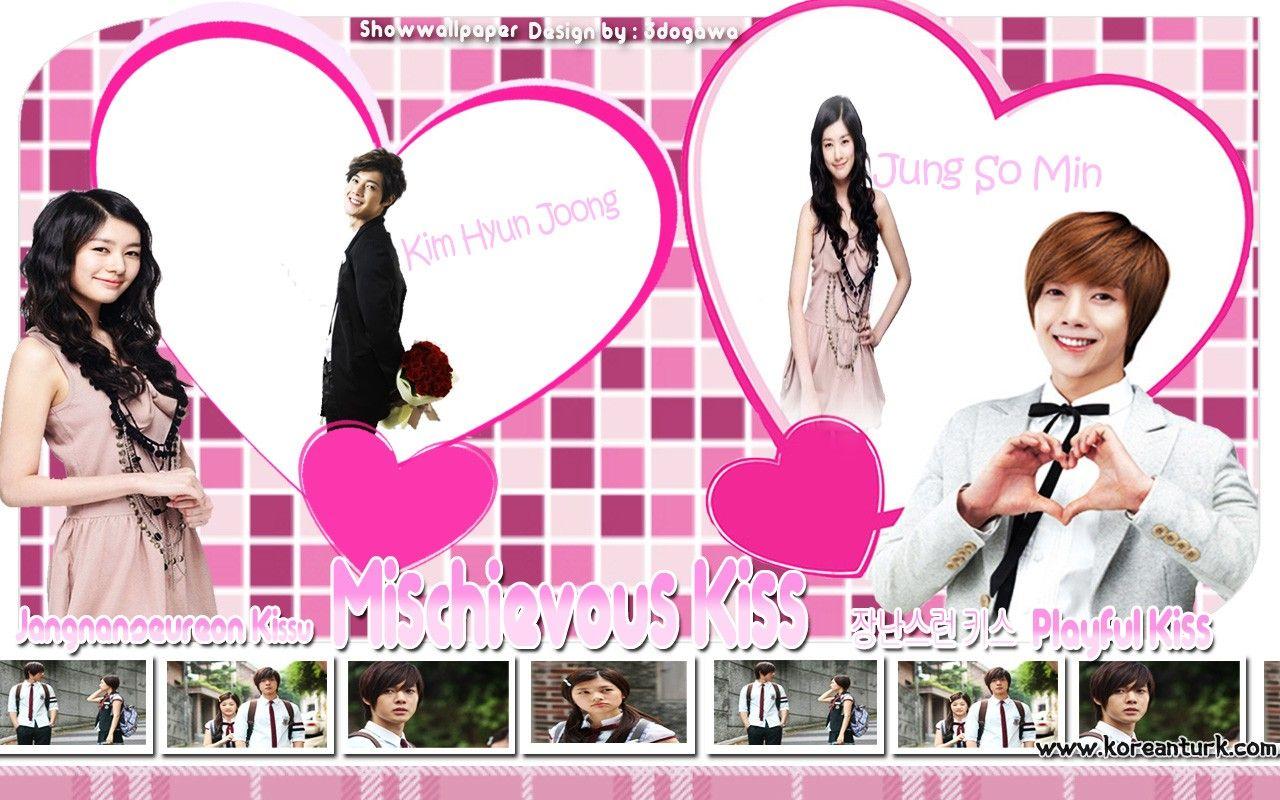 1280x800 playful kiss kiss wallpaper