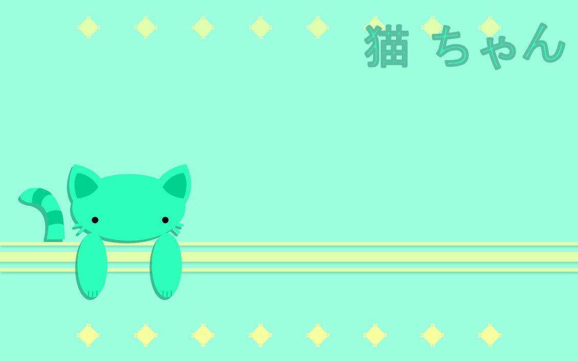 1131x707 Green Neko Chan Wallpaper By Sayuri Hime 7