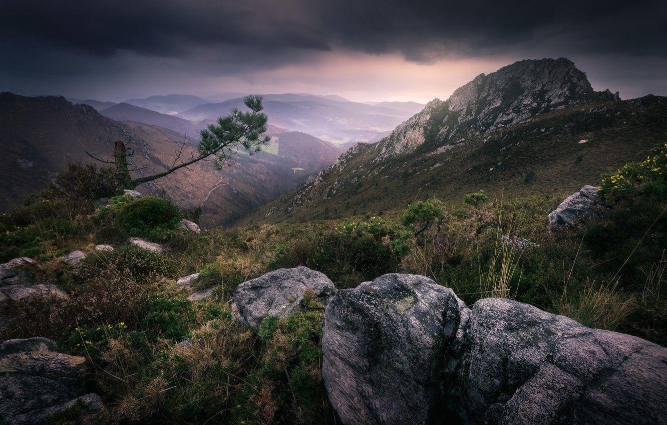 1332x850 Wallpaper mountains, Spain, Spain, Asturias, Villayon image for desktop, section природа