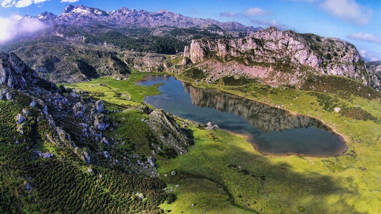 1245x700 Lagos covandoga asturias espay wallpaperx1080
