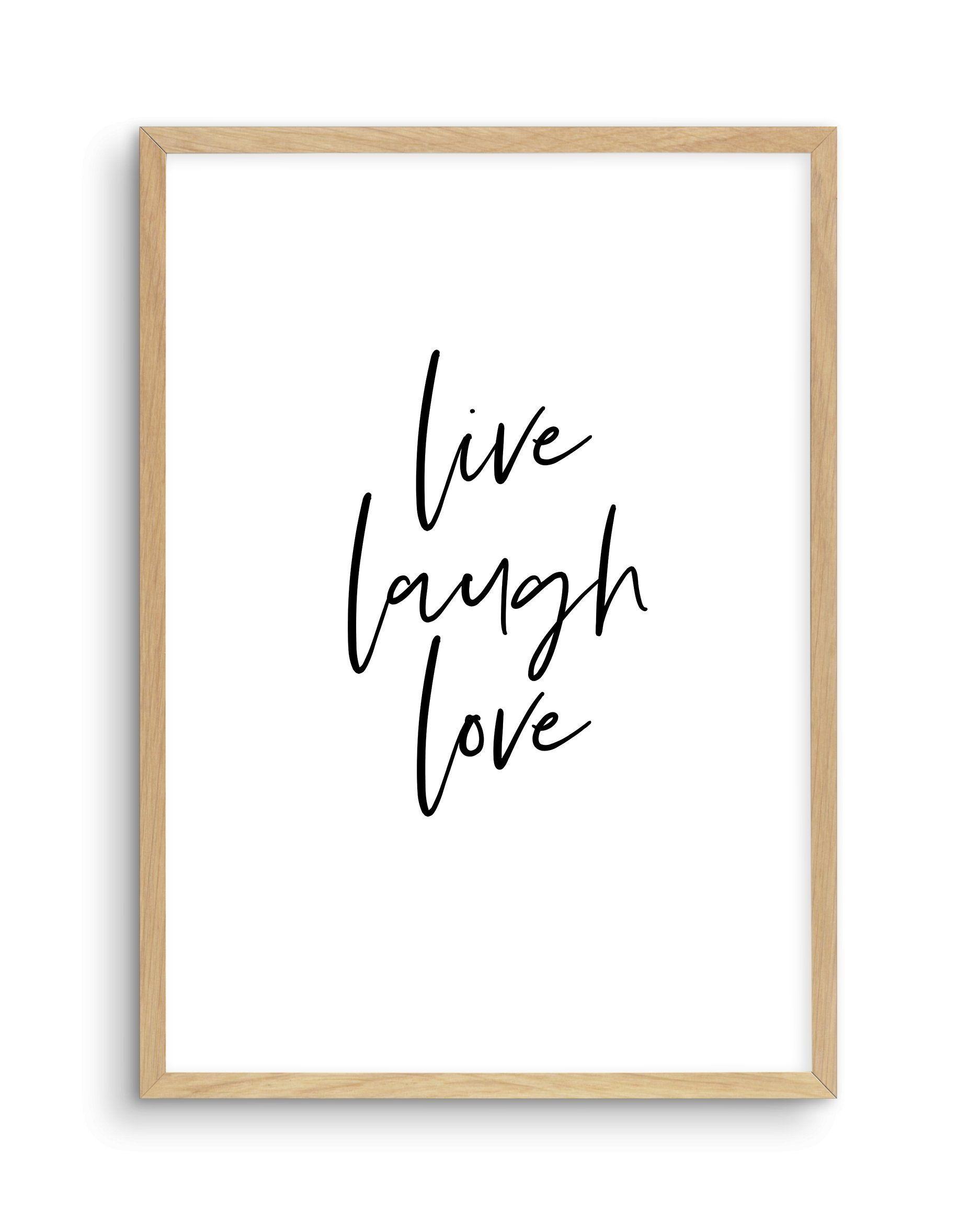 1874x2336 Live Laugh Love Print. Modern Art Print