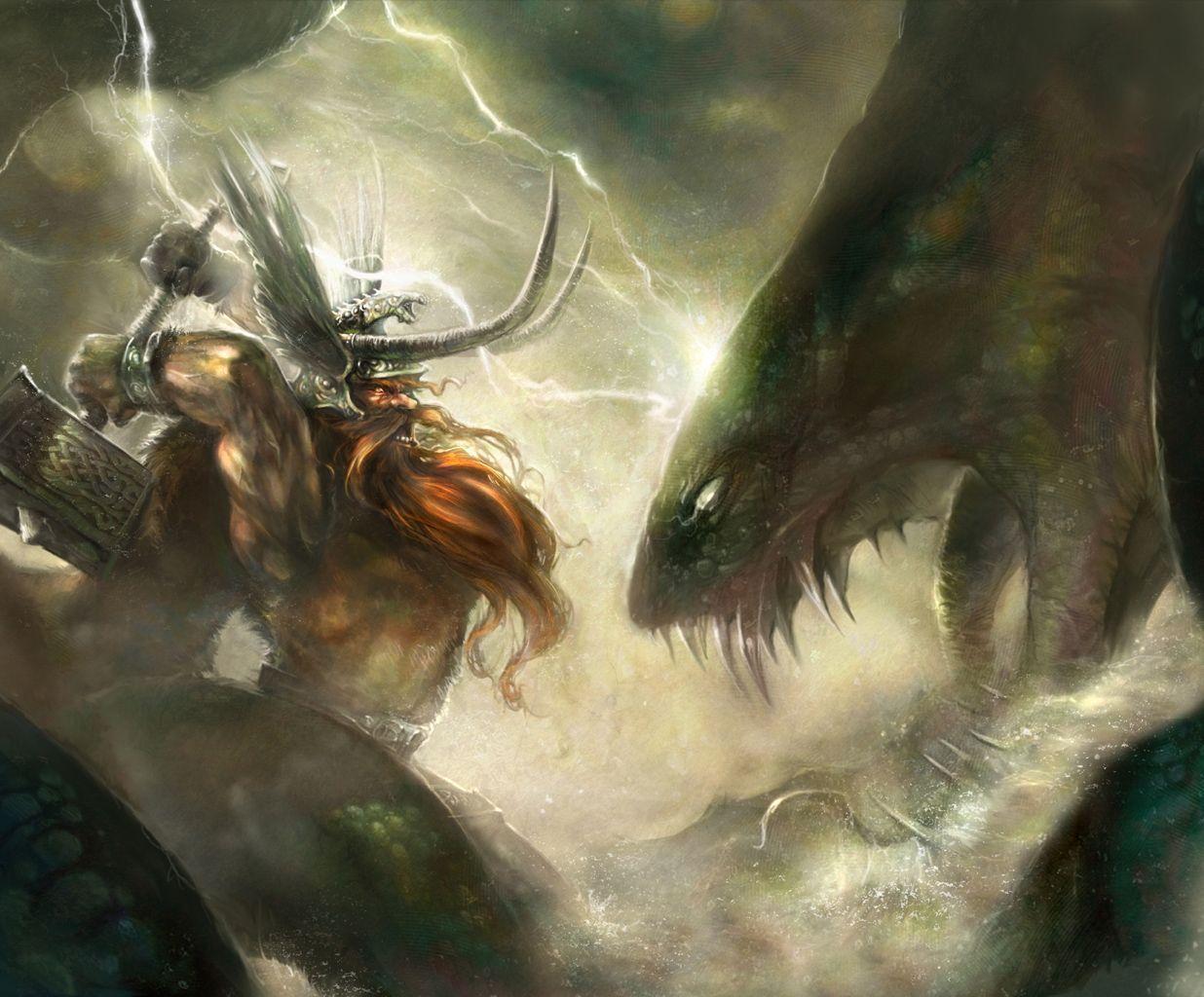 Jormungandr Smite HD Wallpaper  Dragon artwork fantasy Dragon artwork  Mythical creatures art