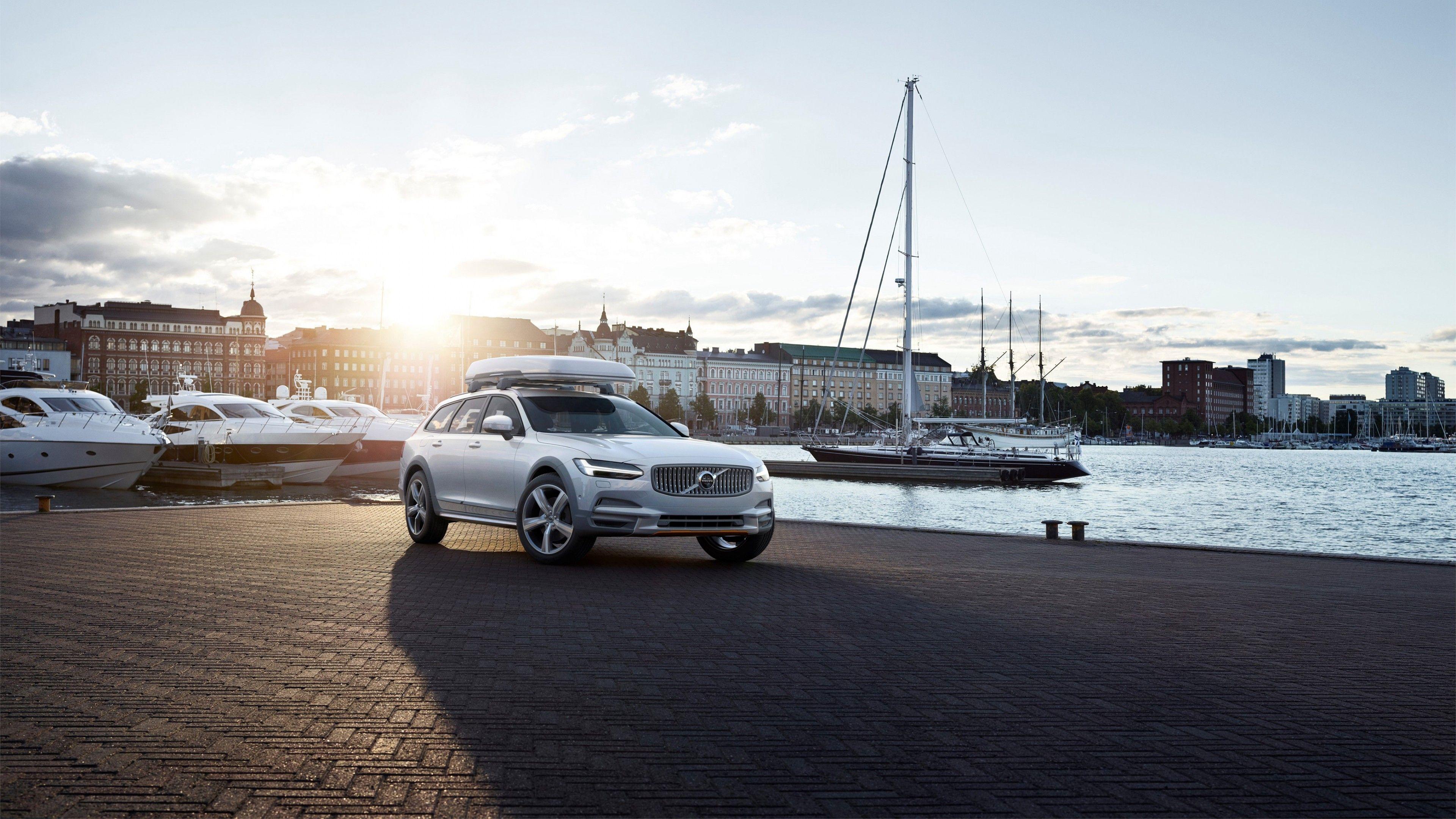 3840x2160 Volvo V90 Cross Country Volvo Ocean Race 4K Wallpaper. HD Car Wallpaper