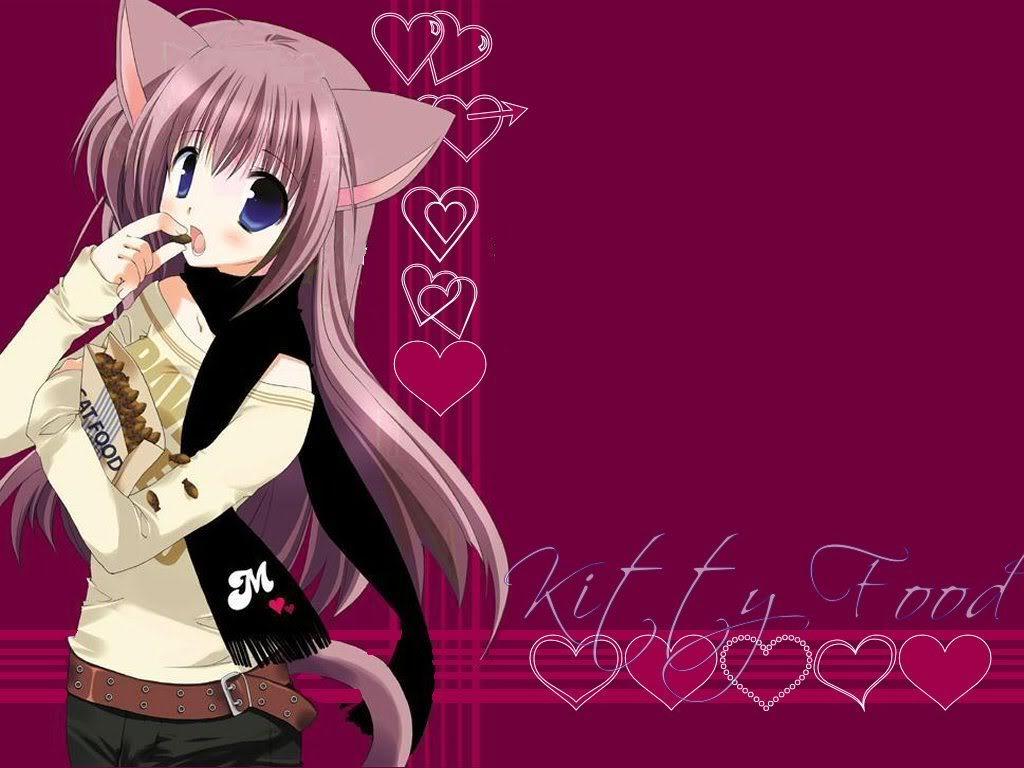 1024x768 Anime Neko Wallpaper