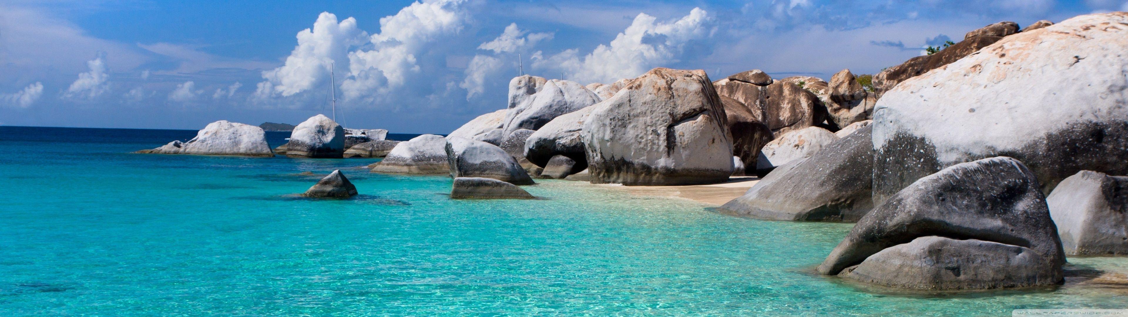 3840X1080 HD Dual Monitor Beach Wallpapers Top Free 3840X1080 HD Dual