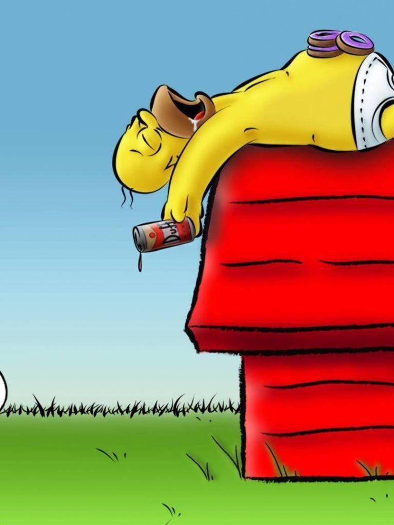 768x1024 Snoopy & Homi Trouble iPad mini wallpaper