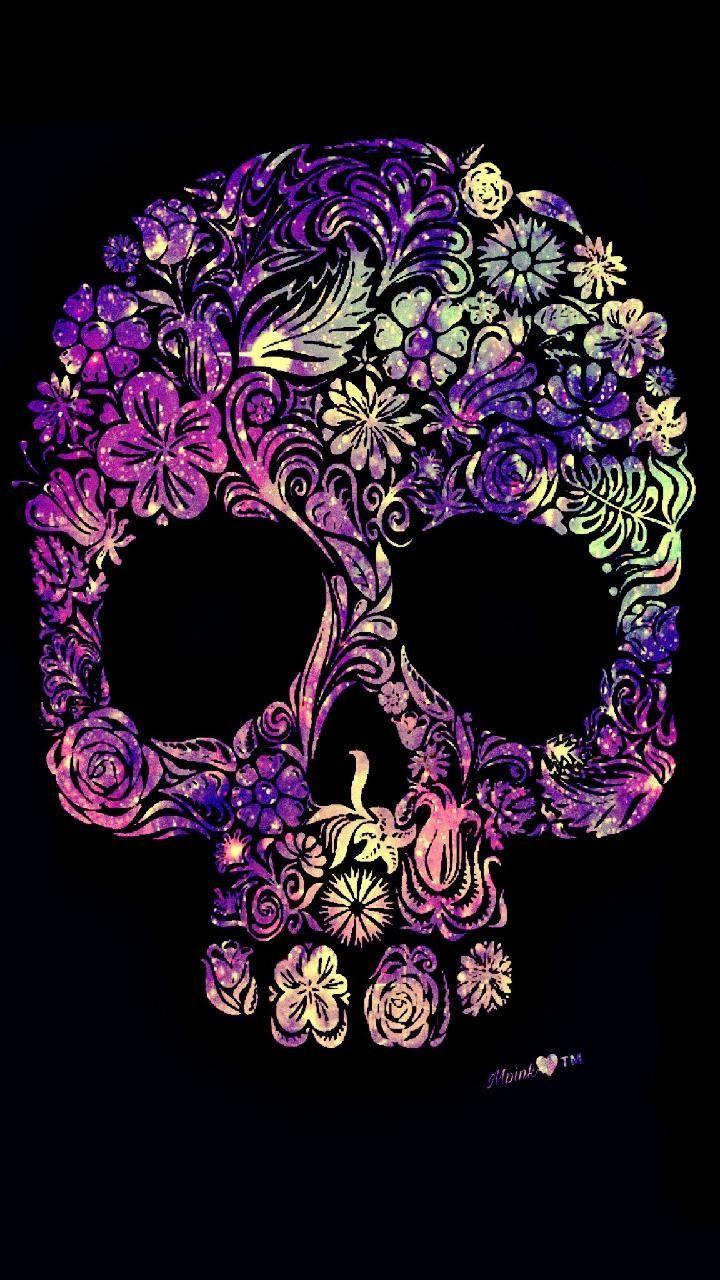 720x1280 Colorful Skull Lock Screen Wallpaper