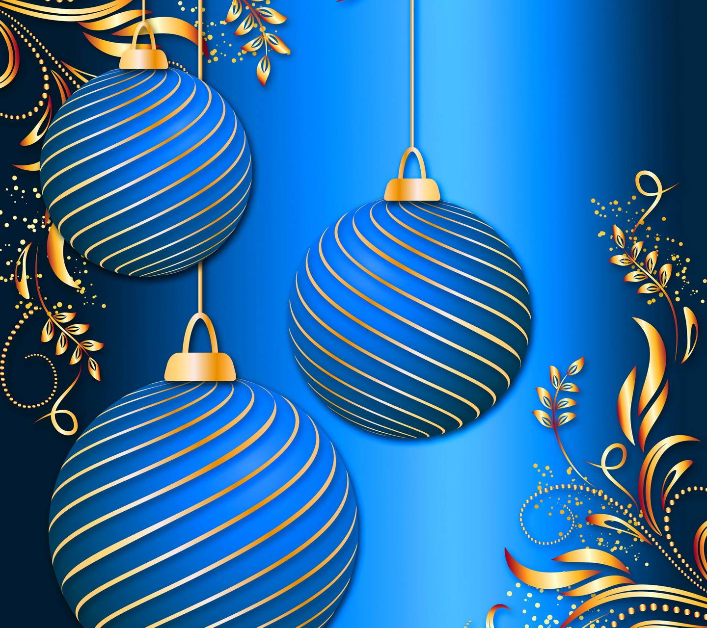 Blue and Gold Christmas Wallpapers Top Free Blue and Gold Christmas
