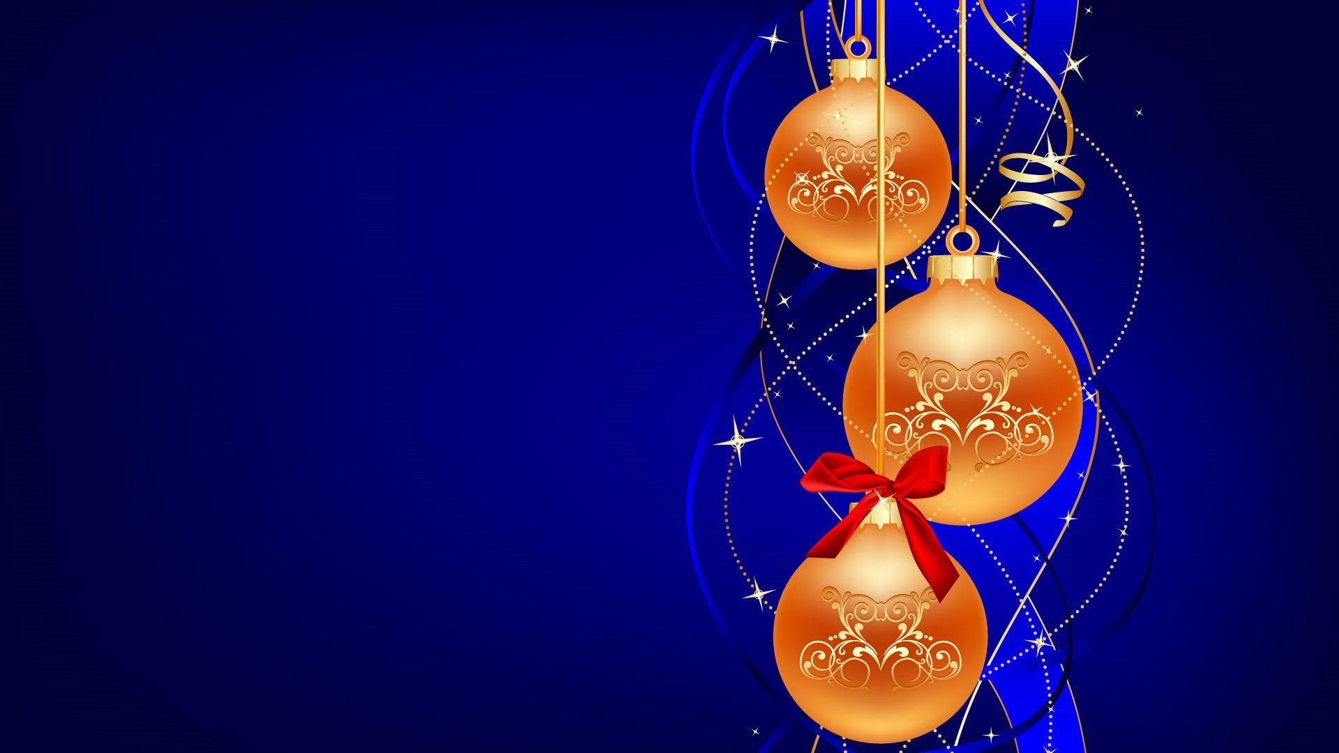 1920x1080 Blue Christmas Wallpaper HD
