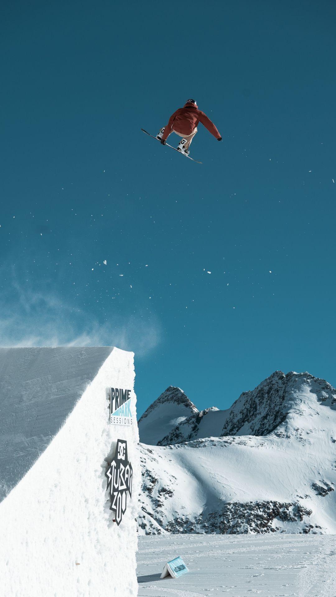 1080x1920 Women Skiing Wallpaper