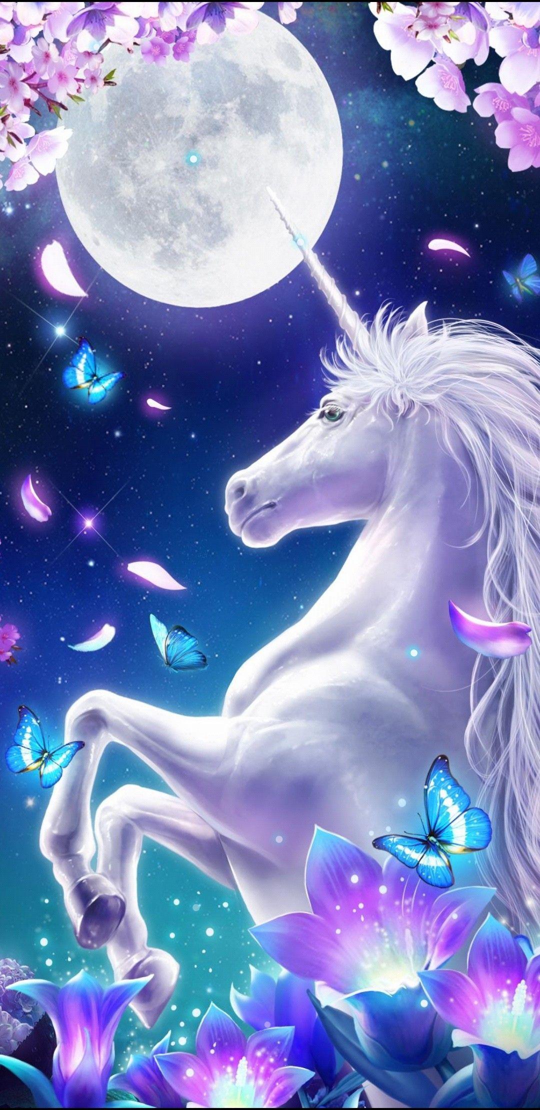 1080x2220 Good Night Unicorn Art ; Good Night Unicorn. Unicorn wallpaper cute, Unicorn painting, Unicorn fantasy