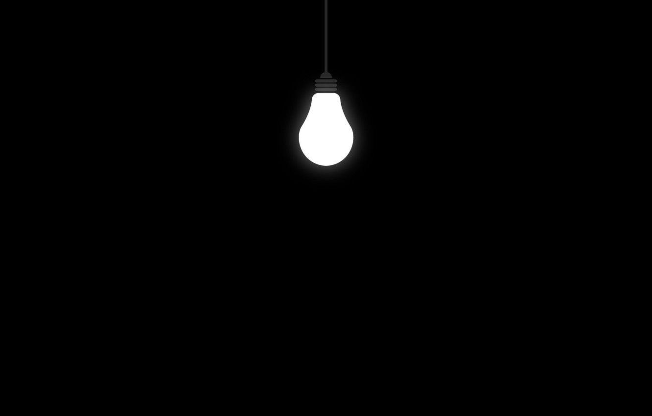 1332x850 Wallpaper light bulb, light, lamp, glow, minimalism image for desktop, section минимализм