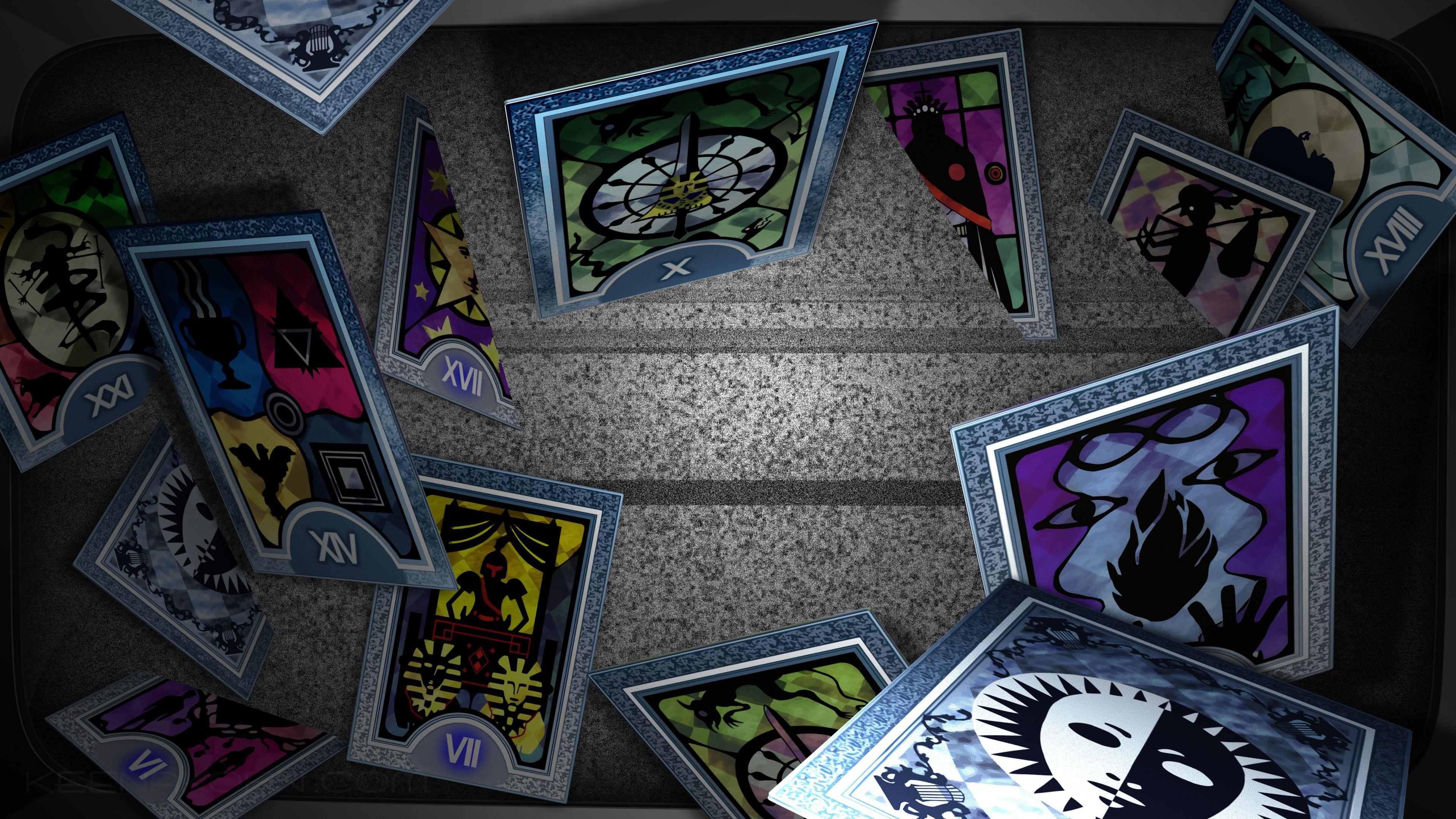 3840x2160 Persona Tarot Cards. Pretty In