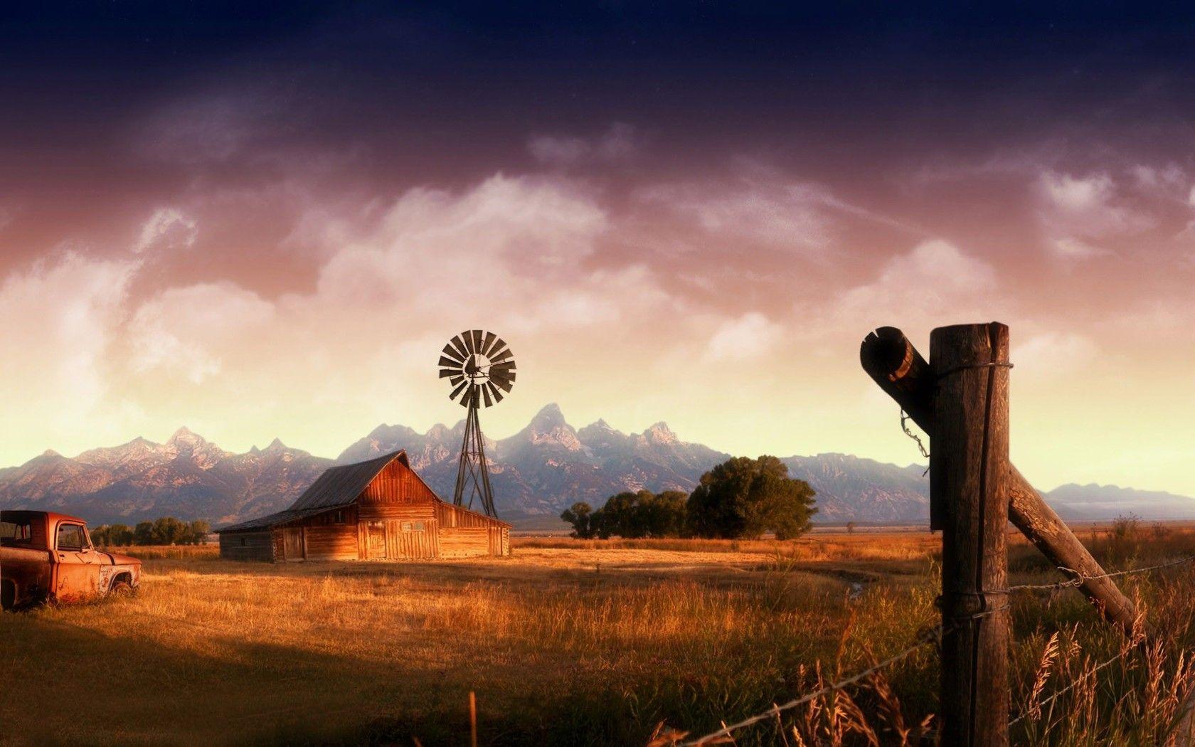1680x1050 Desktop Wallpaper Farm Scenes