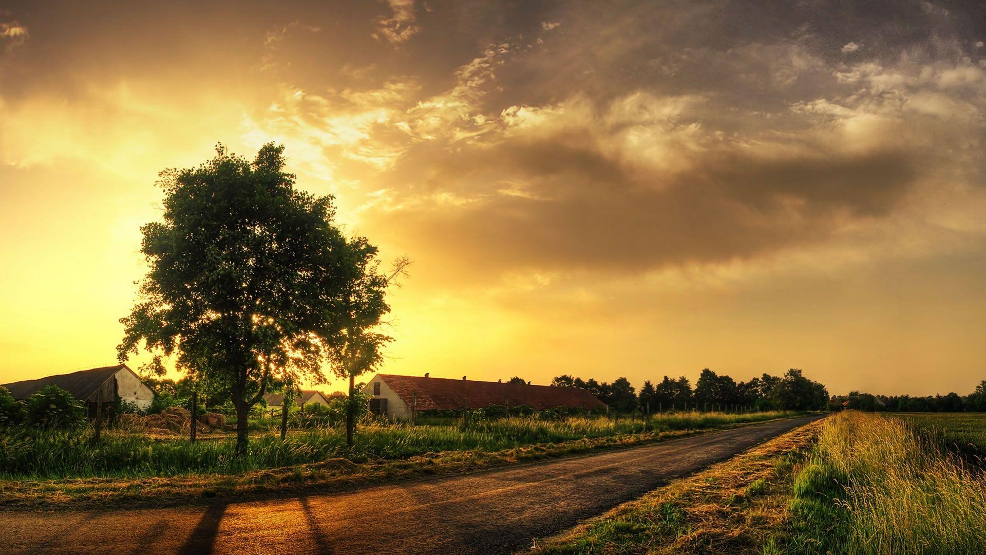 1920x1080 Farm Desktop Background HD Wallpaper