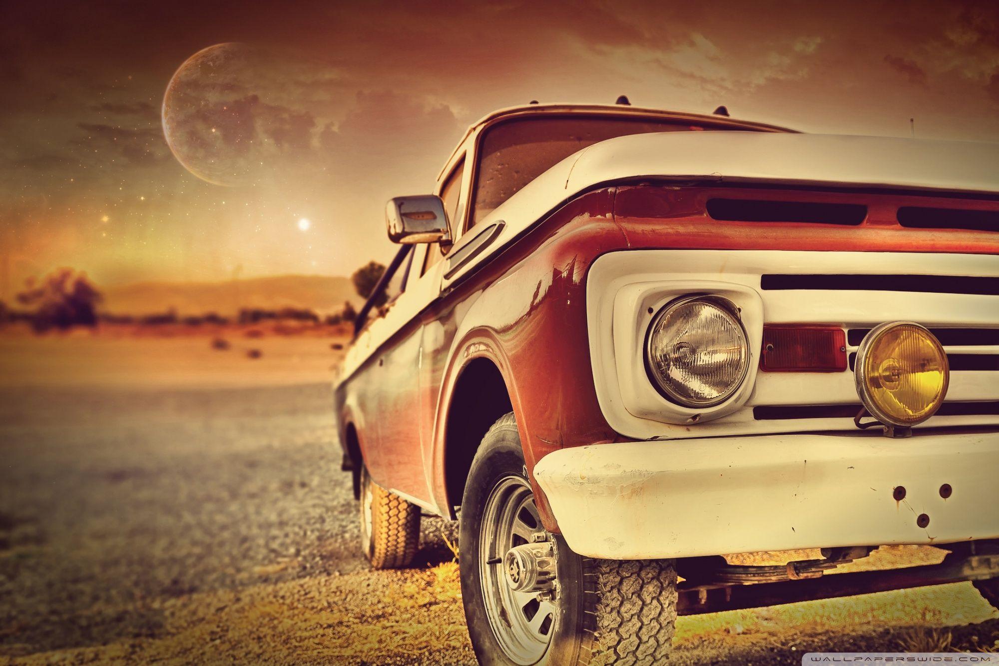 2000x1333 Vintage Car Front ❤ 4K HD Desktop Wallpaper for • Wide & Ultra