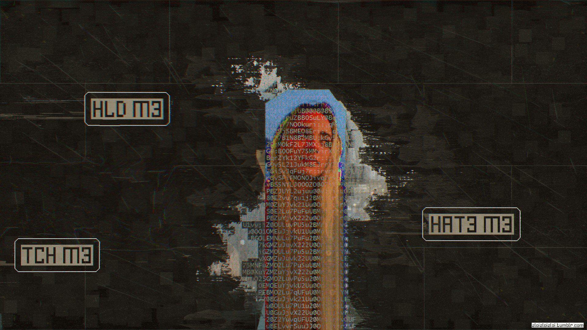 1920x1080 zloyzloy, Glitch art, Abstract, Black, Cyberpunk HD Wallpaper / Desktop and Mobile Image & Photo