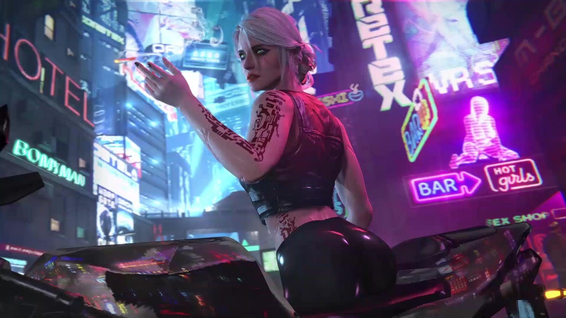 1920x1080 Cyberpunk Ciri Live Wallpaper
