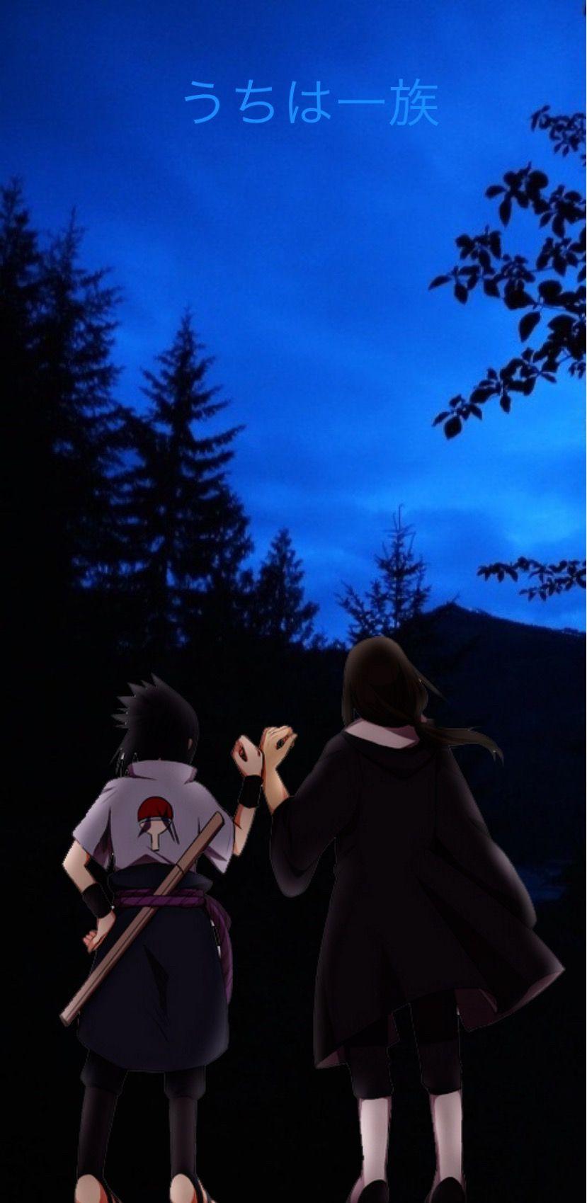 829x1699 freetoedit #itachi #sasuke #uchiha #wallpaper #naruto Aestehtic Environement Wallpaper & Background Download