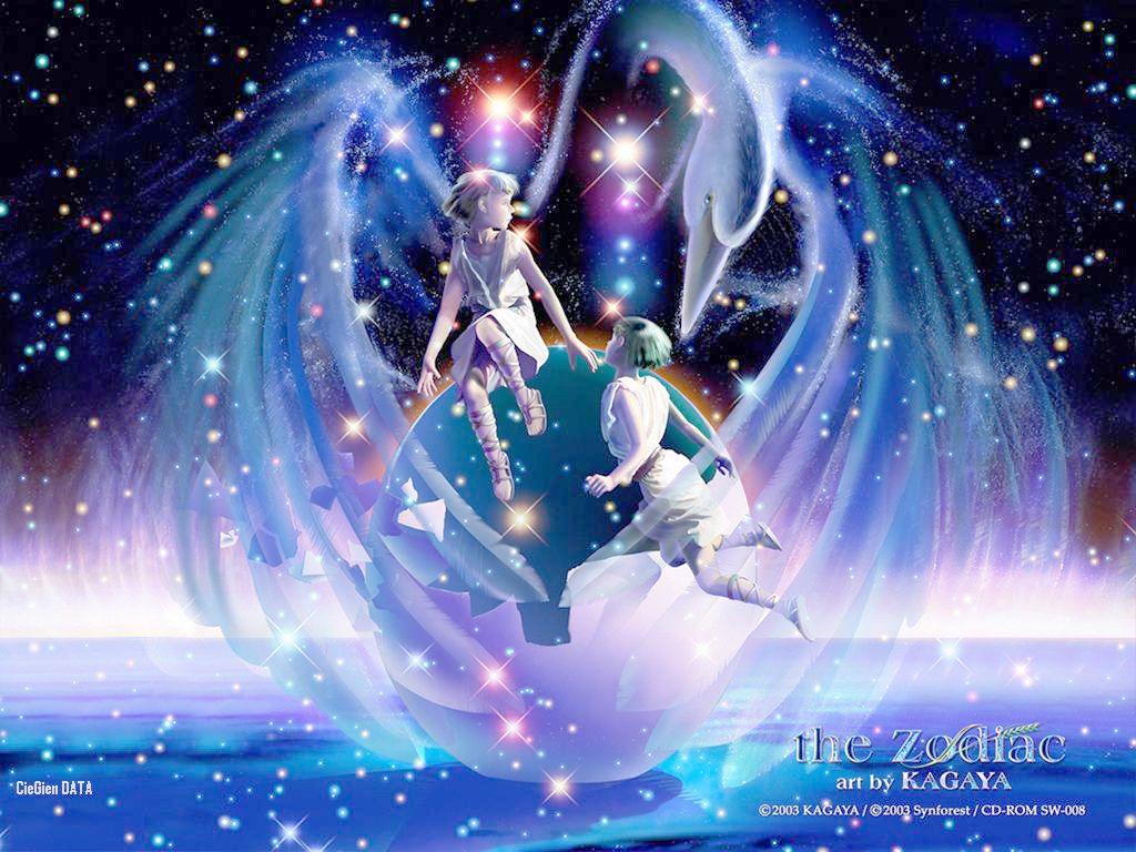 1024x768 Gemini, Zodiac, And Kagaya Image Art By Kagaya Gemini