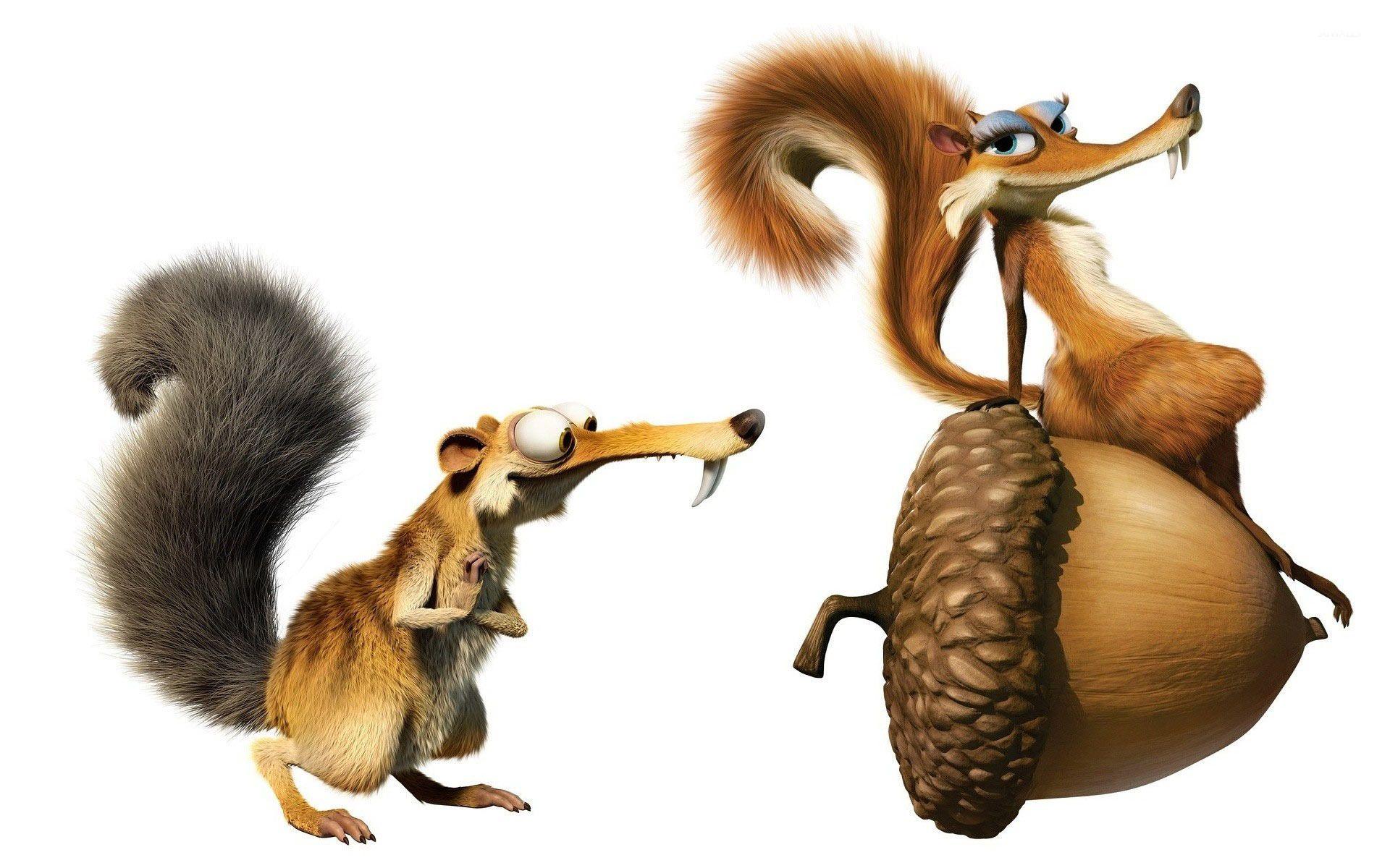 1920x1200 Ice Age Squirrel And Girl