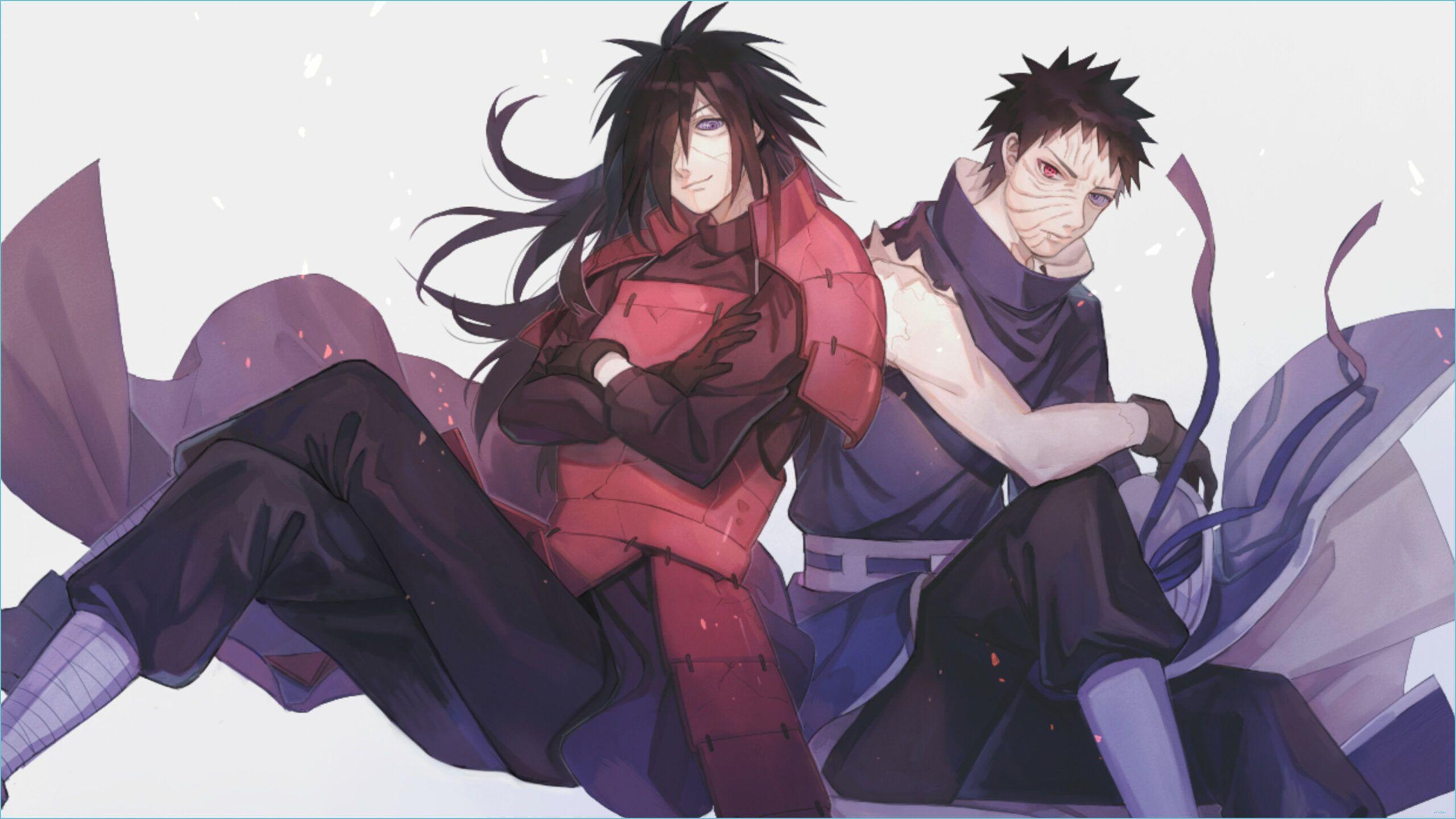 2560x1440 Hình nền Madara và Obito Uchiha 11K, Anime HD 11K - hình nền obito