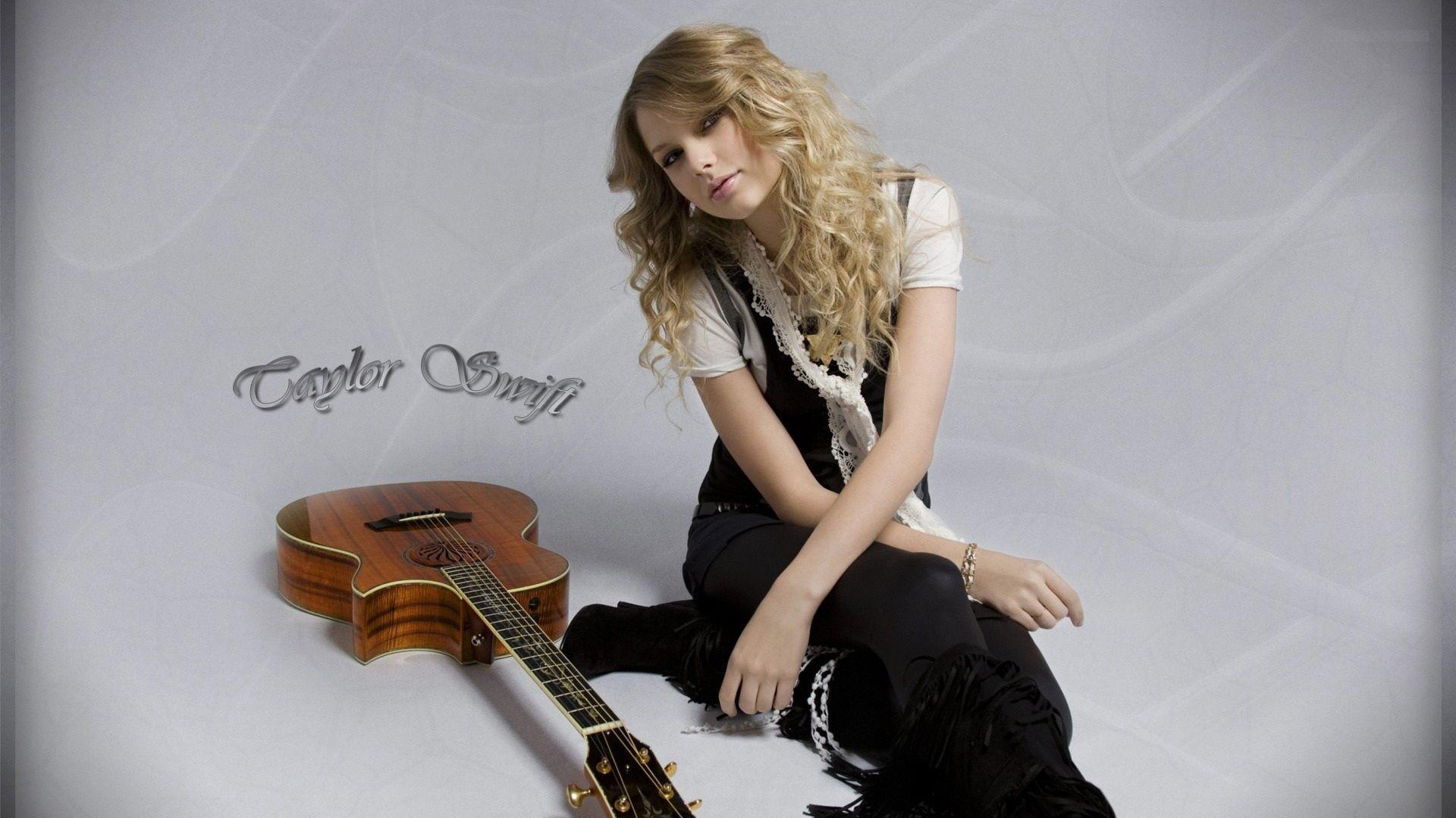 1920x1080 Taylor Swift With Music Guitar Girl HD Wallpaper { Best
