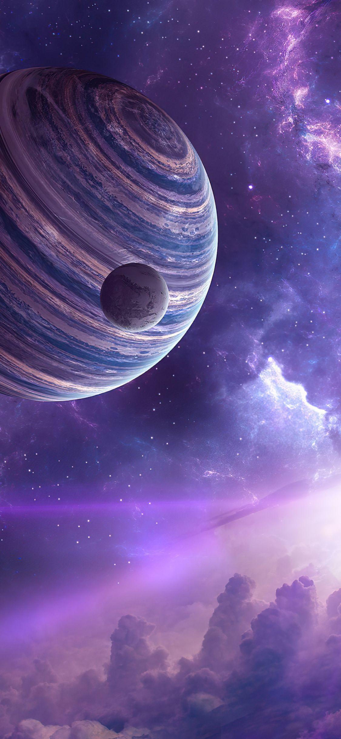 1125x2436 Planet Moon Space Stars 4k iPhone XS, iPhone iPhone X HD 4k Wallpaper, Image, Background, Photo and Picture