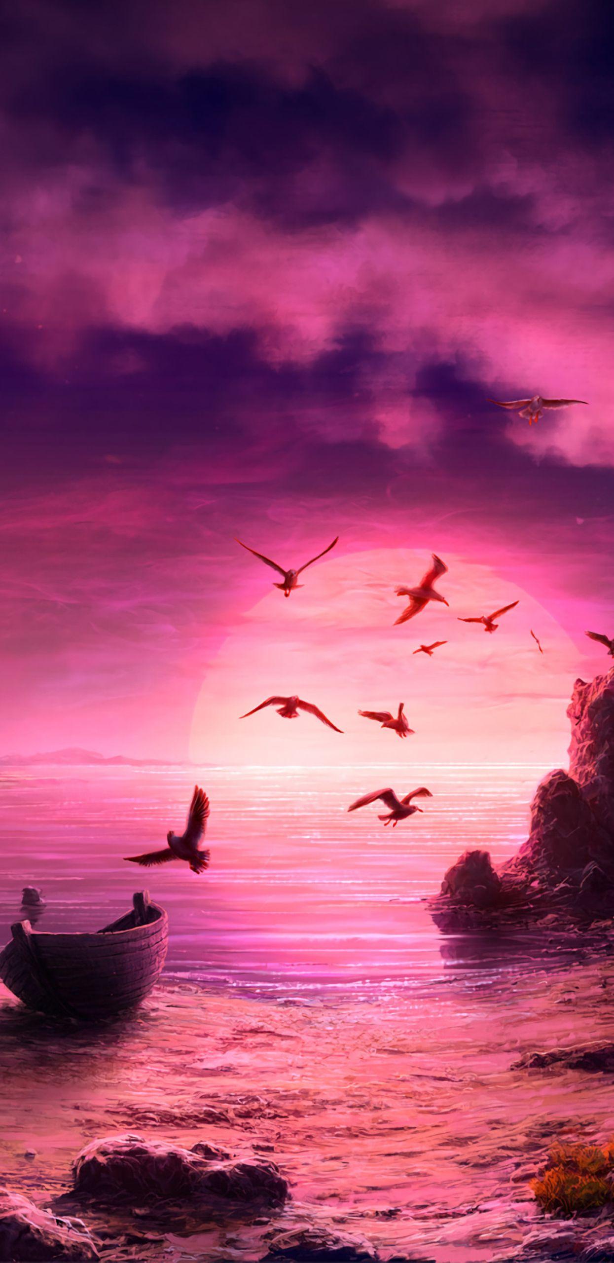 1245x2560 Unique Purple wallpaper Designs for you
