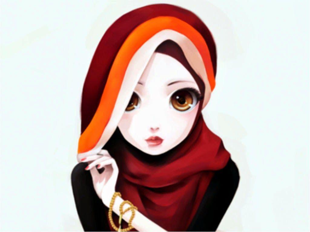 46+ Gambar Kartun Muslimah Pinterest Terbaru