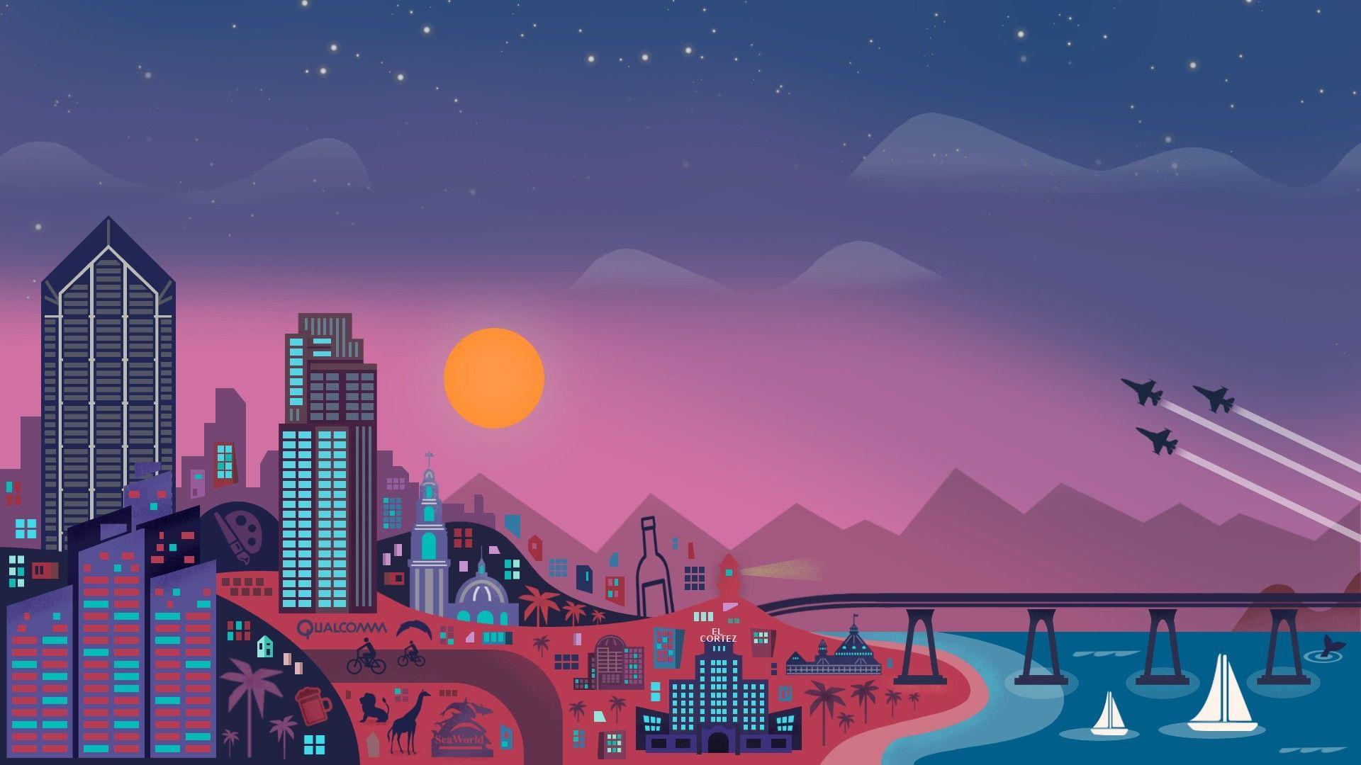 1920x1080 Aesthetic Pixel HD Desktop Wallpaper