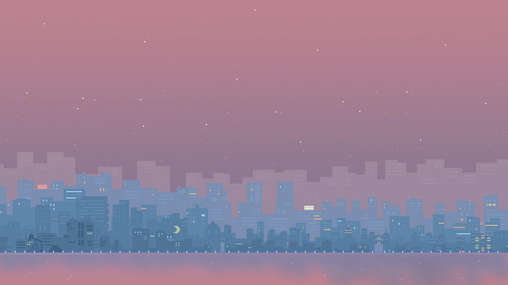 1920x1080 Pixel Aesthetic Wallpaper HD Background