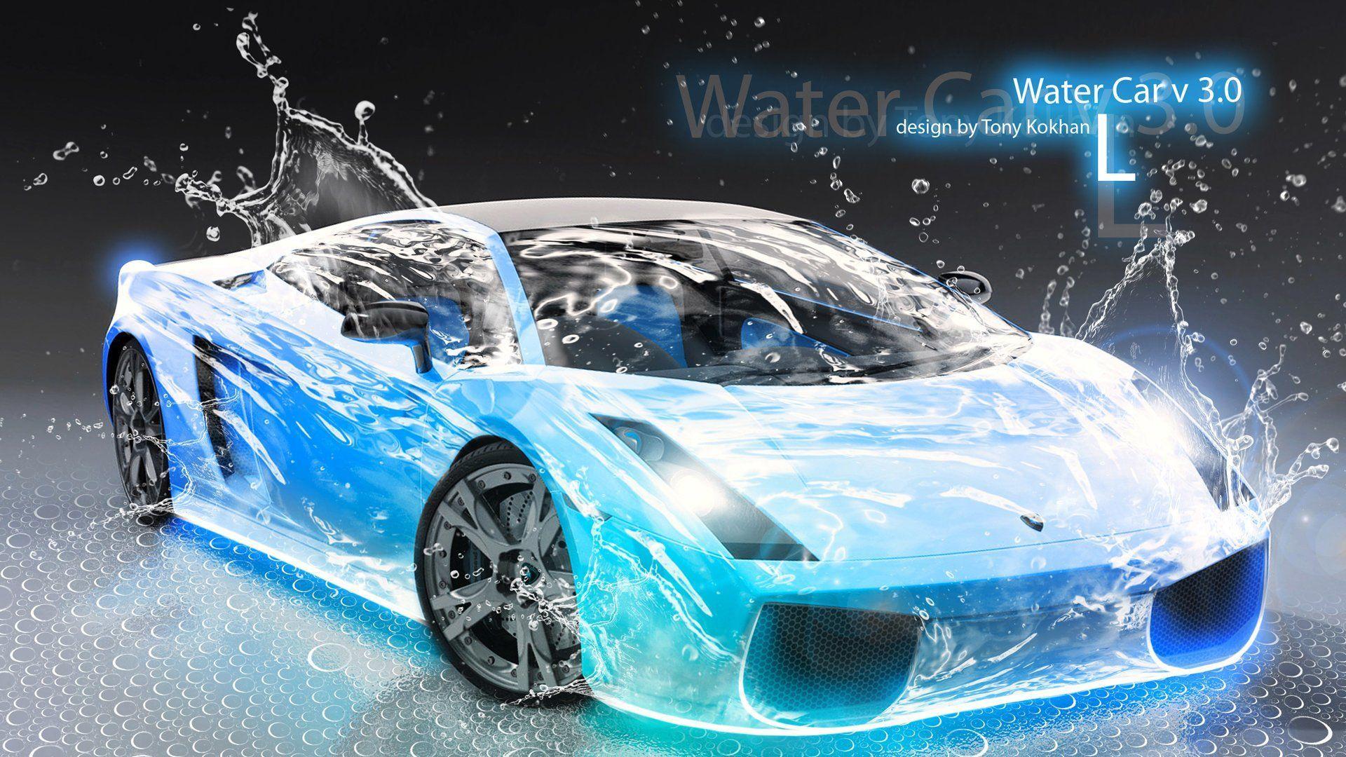 1920x1080 Blue Lamborghini Wallpaper