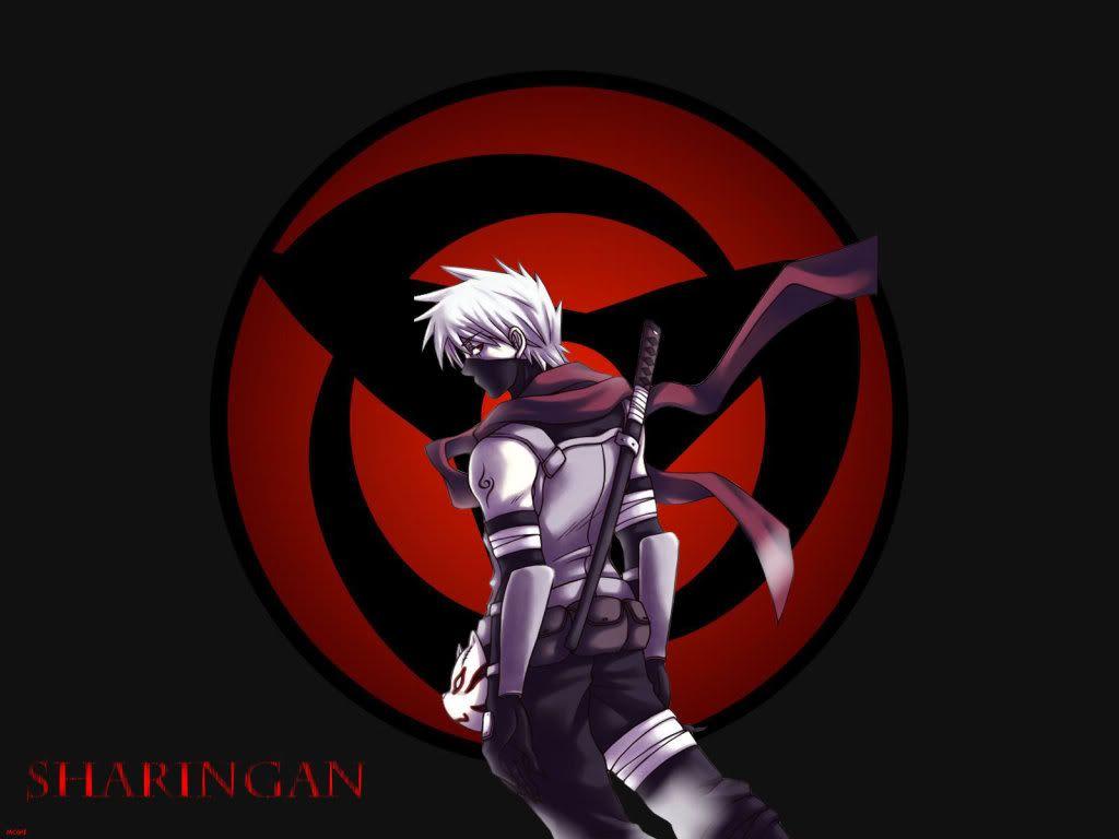 1024x768 Sharingan Kakashi Wallpaper