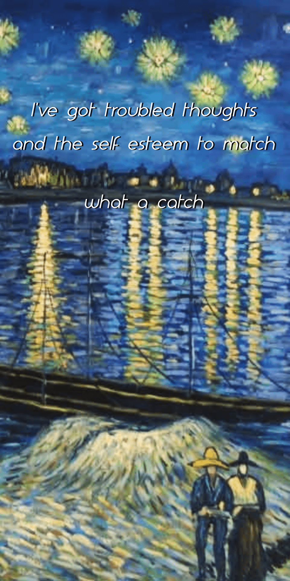 961x1920 fall out boy lyrics x van gogh paintings