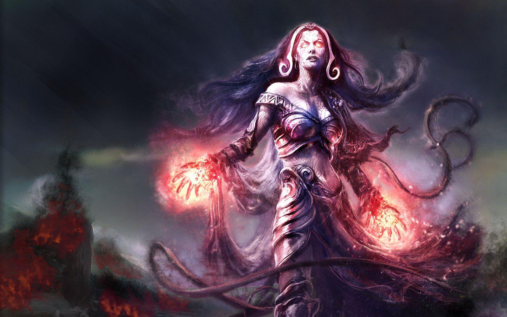 1680x1050 Liliana Vess Magic The Gathering